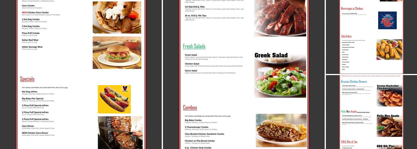 Nickys Menu