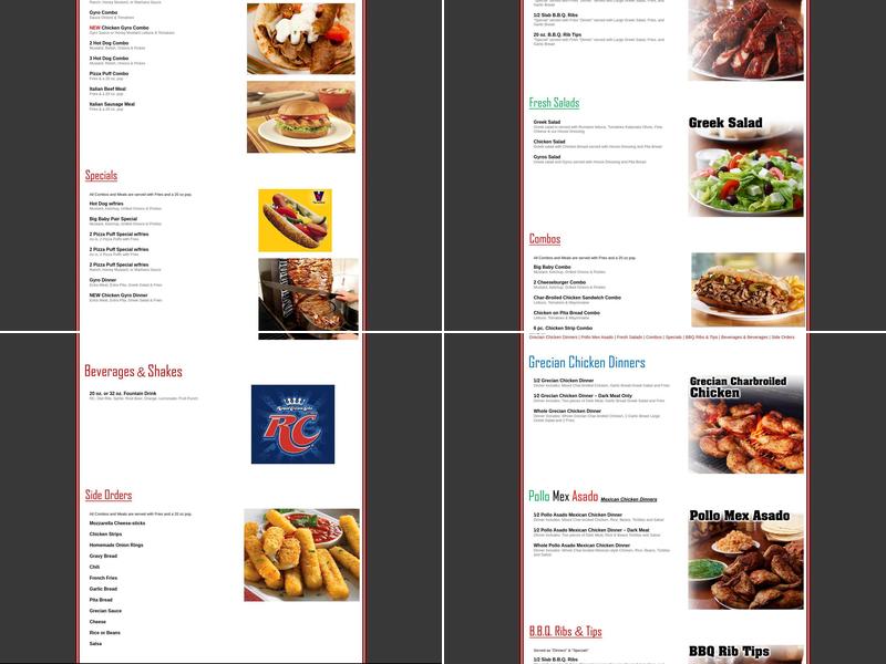 Nickys Menu
