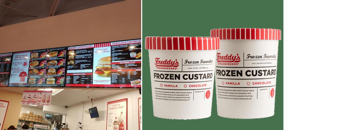 Freddy's Frozen Custard & Steakburgers Menu