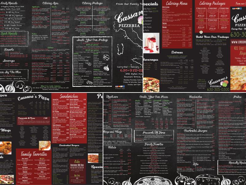 Cassano's Pizzeria Menu