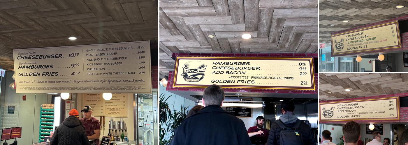 Small Cheval- Riverside Menu