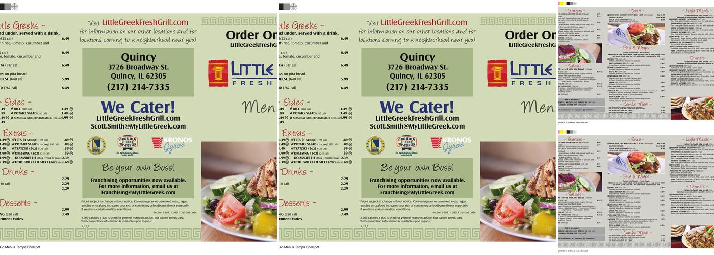 Little Greek Fresh Grill Menu