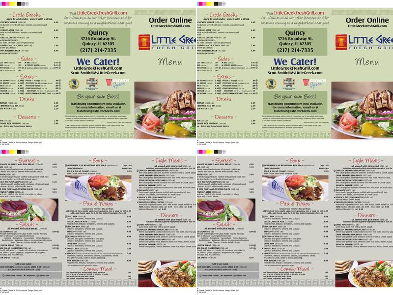 Little Greek Fresh Grill Menu