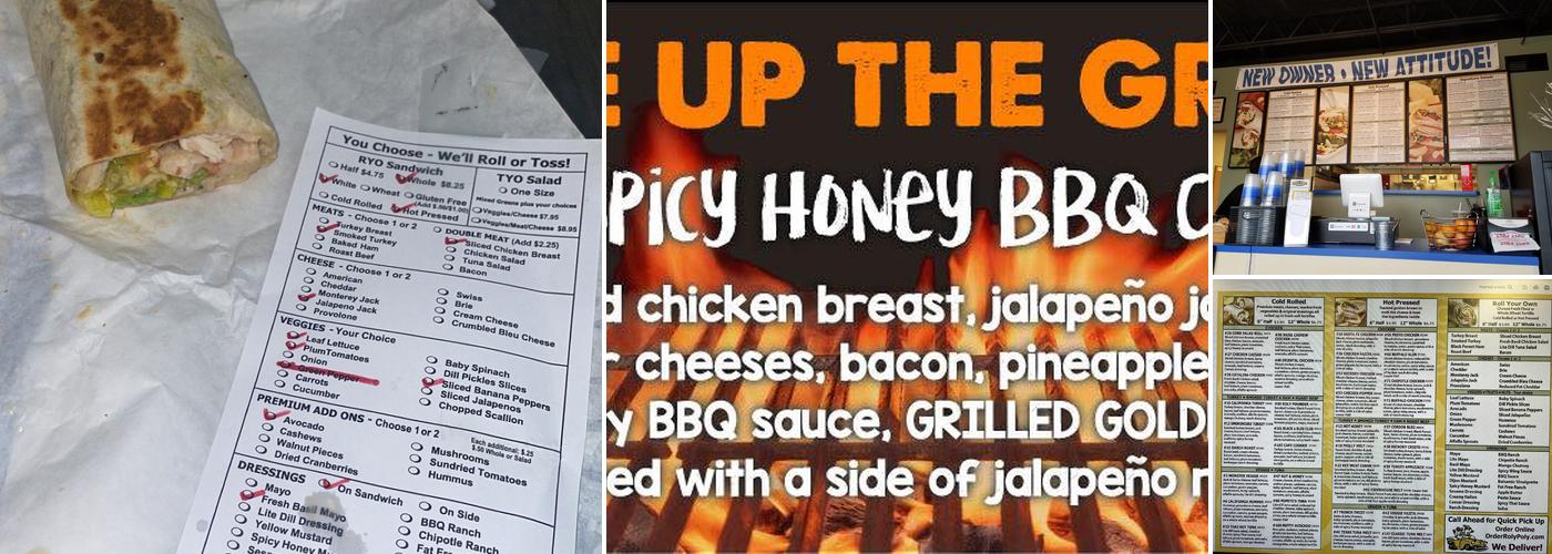 Roly Poly Menu