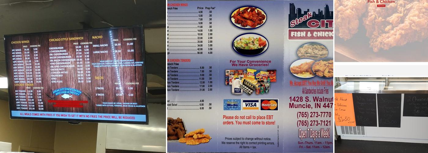 Muncie Market Fish & Chicken Menu