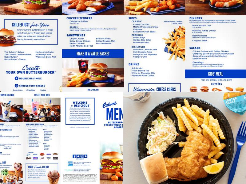 Culver’s Menu