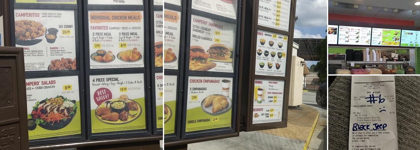 Pollo Campero Norcross Menu