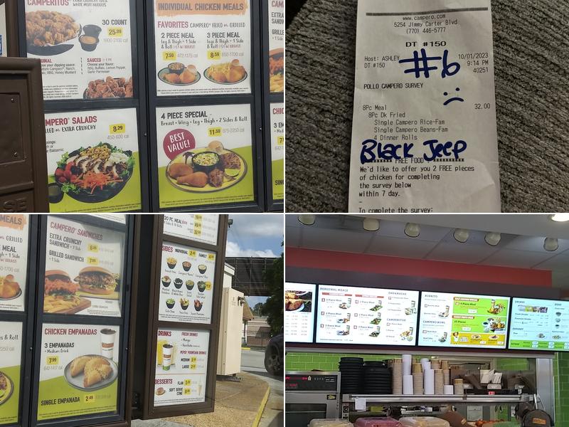 Pollo Campero Norcross Menu