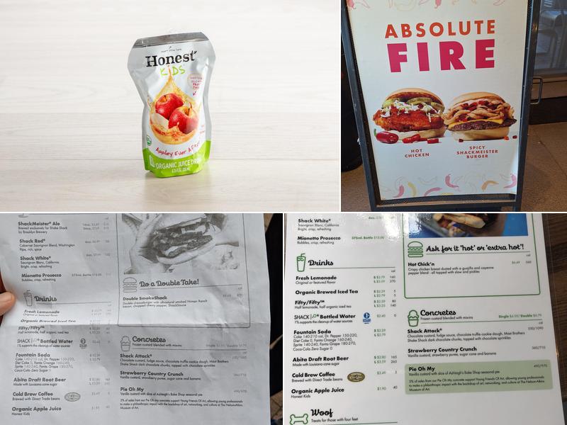 Shake Shack Country Club Plaza Menu