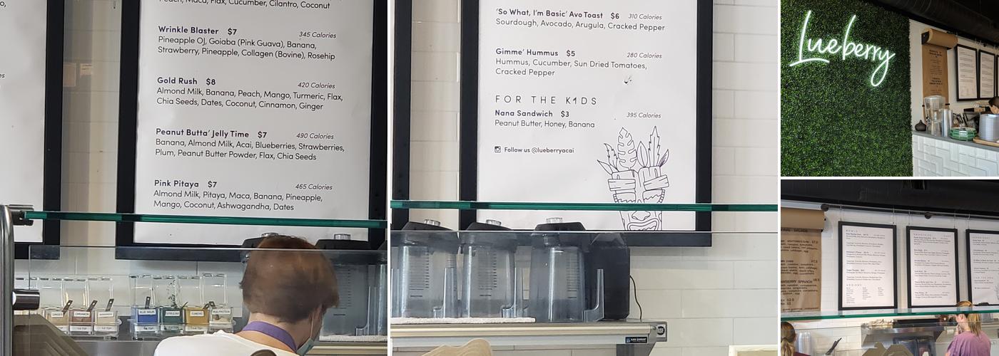 Lueberry Menu