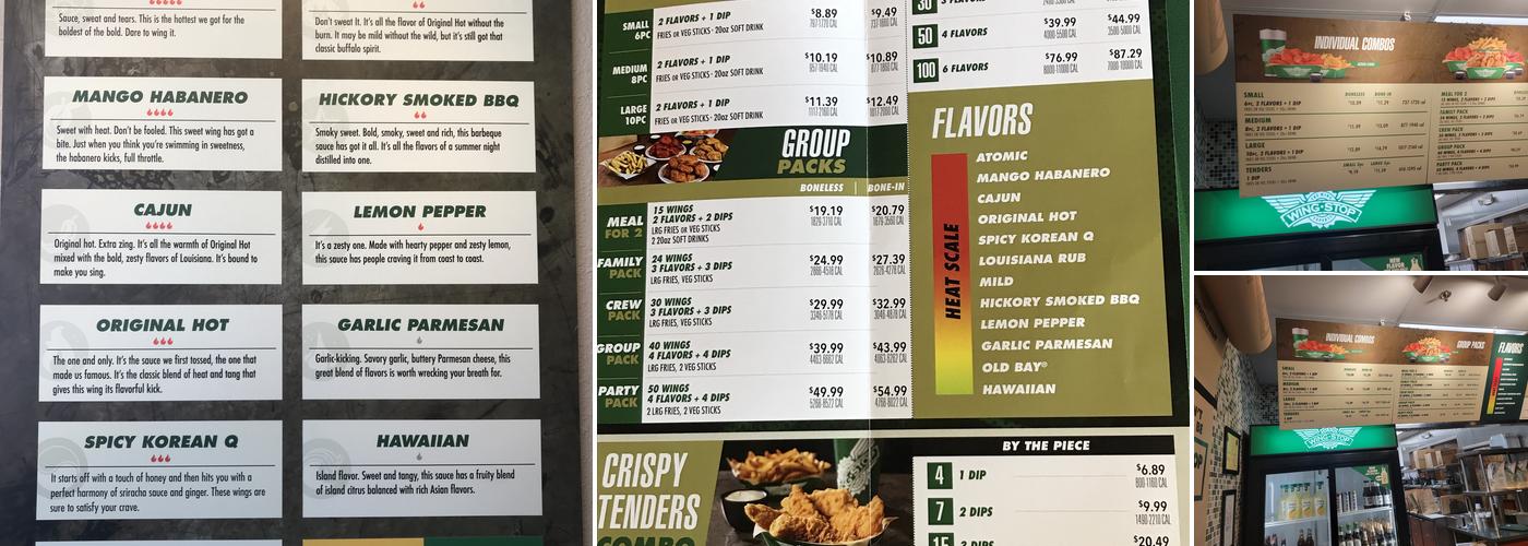 Wingstop Menu