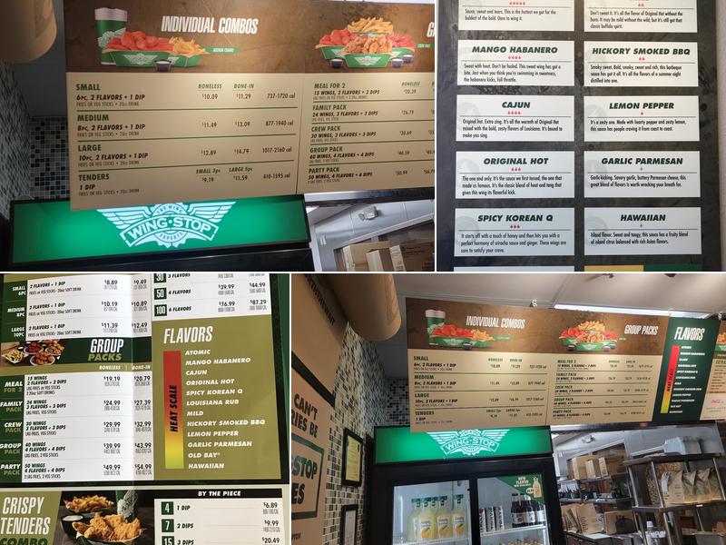Wingstop Menu