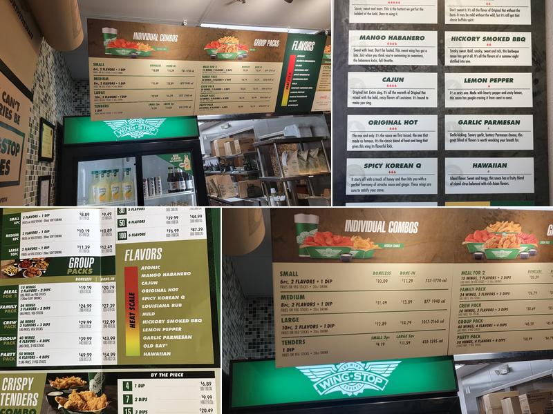 Wingstop Menu