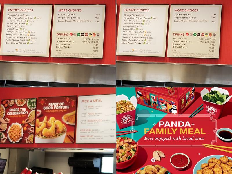 Panda Express Menu