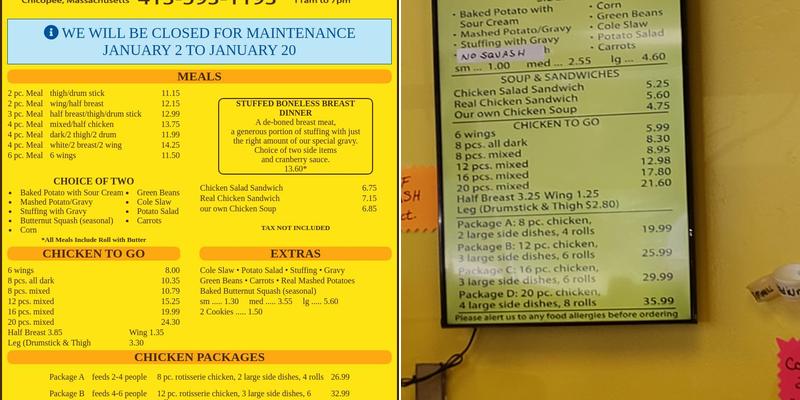 Chicken Queen Menu