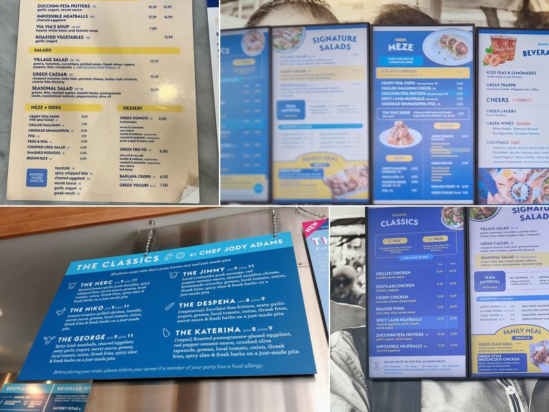 Saloniki Greek Menu