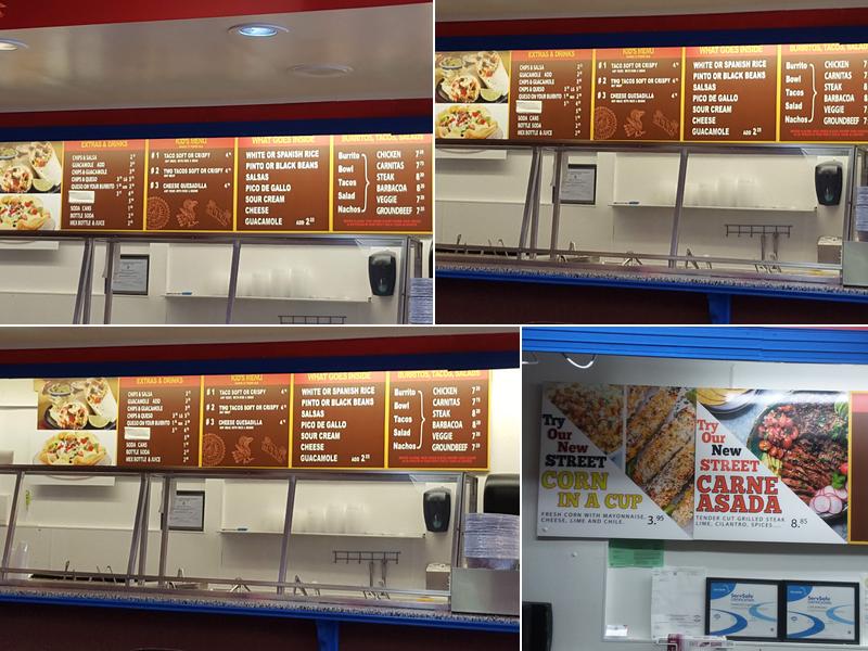 Salsa's Burrito Grill Menu