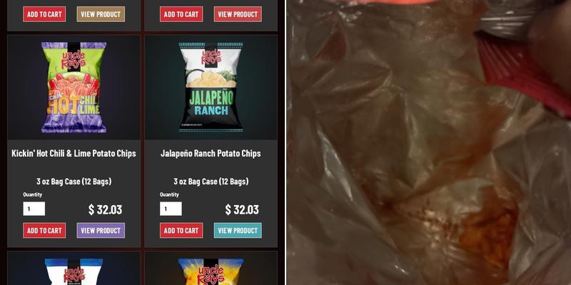 Uncle Ray's Potato Chips Menu