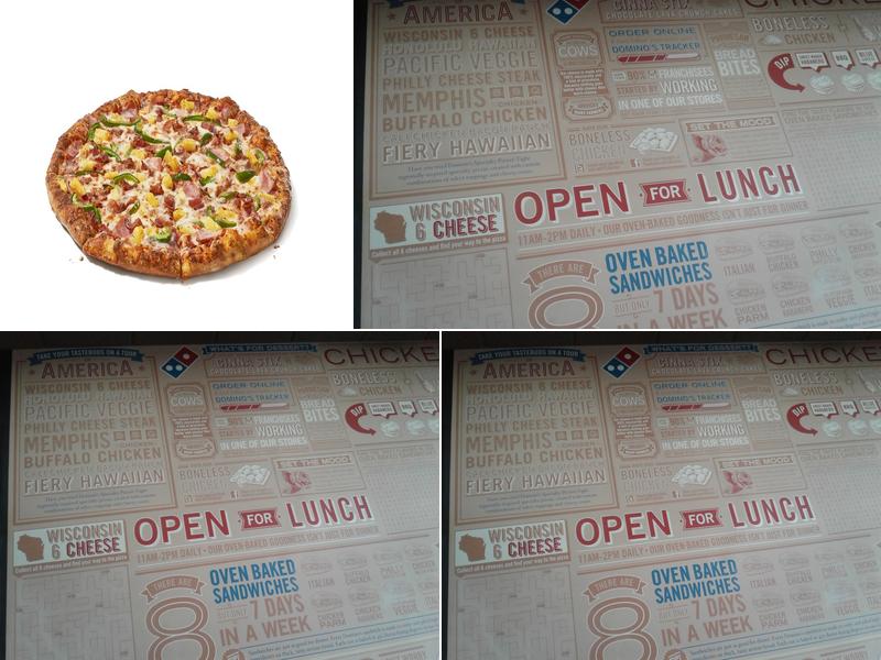 Domino's Pizza Menu