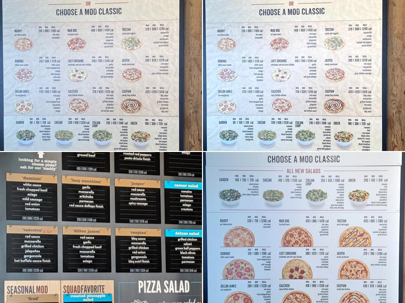 MOD Pizza Menu