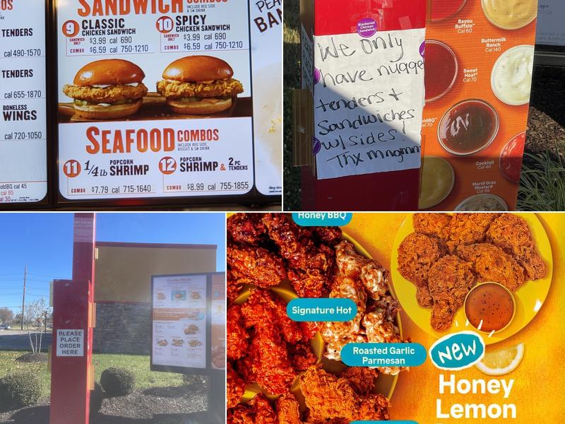 Popeyes Louisiana Kitchen Menu