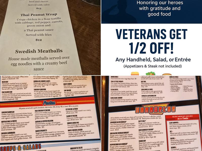 The Sunset GRILL Menu