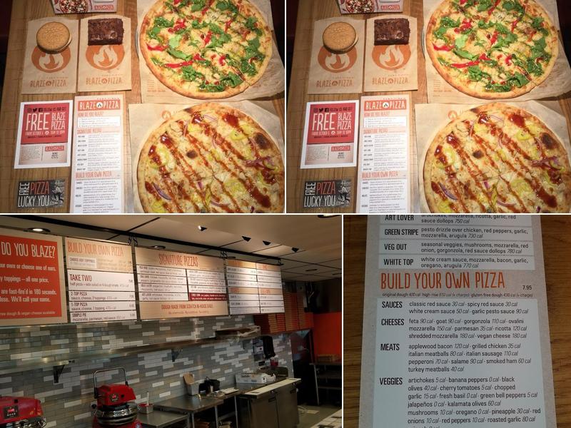Blaze Pizza Menu