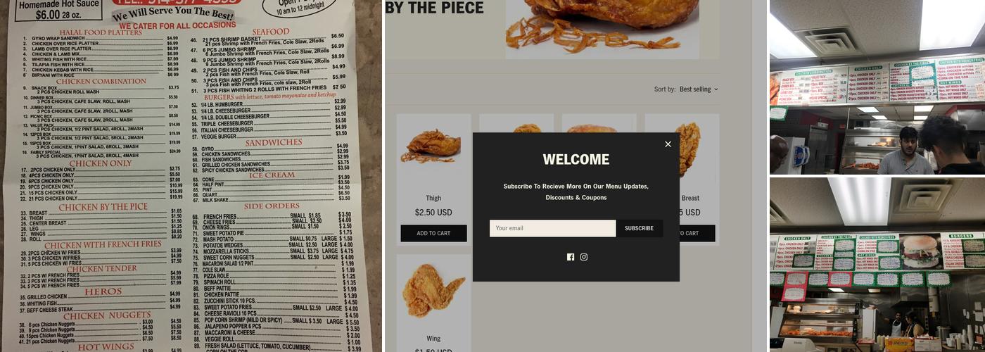 Yonkers Halal Fried Chicken & Gyro Menu