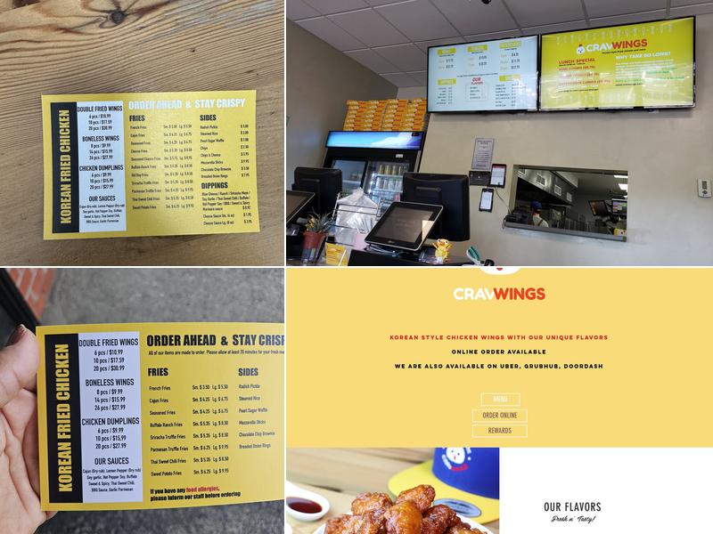 Cravwings Menu