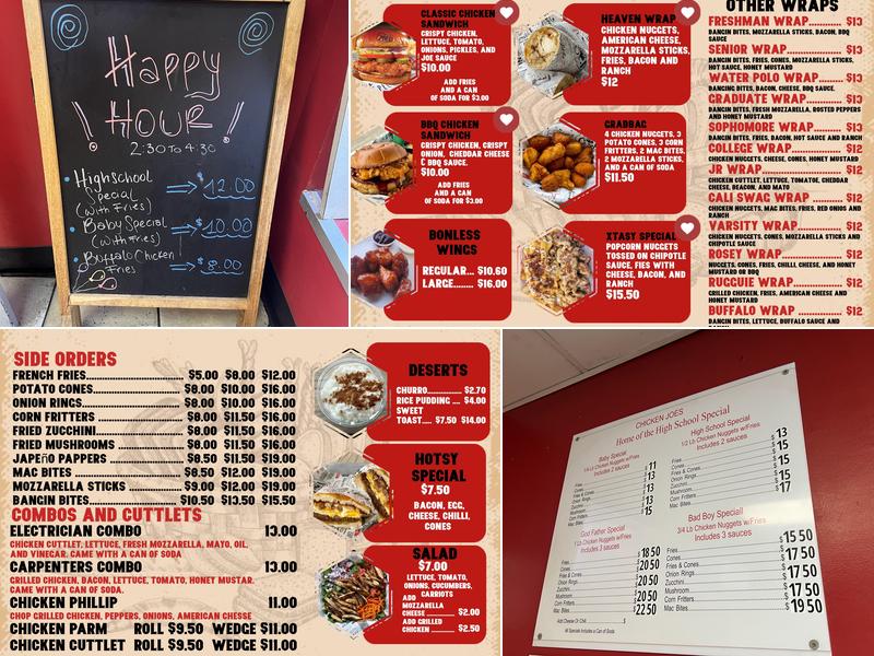 Chicken Joe's New Rochelle Menu