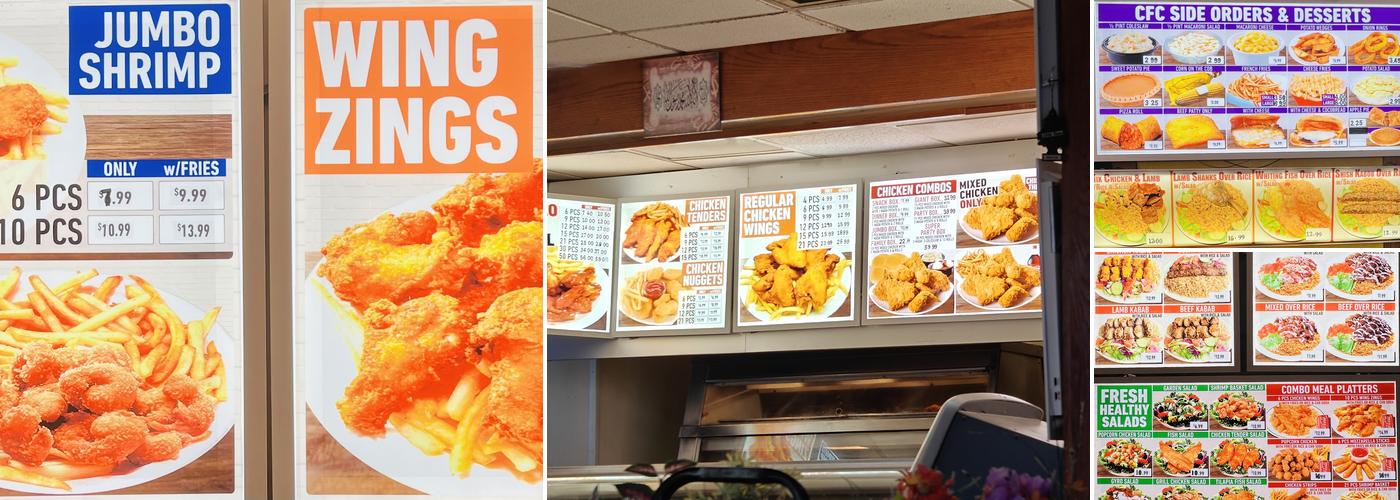 CFC Fried Chicken Halal Menu