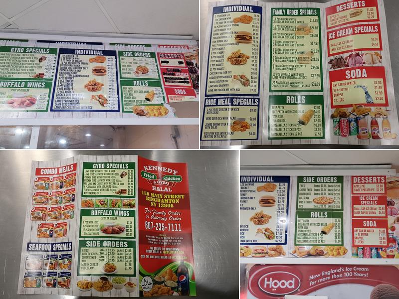 Kennedy Fried Chicken & Gyro Menu