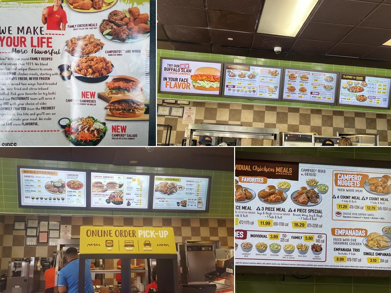 Pollo Campero Menu