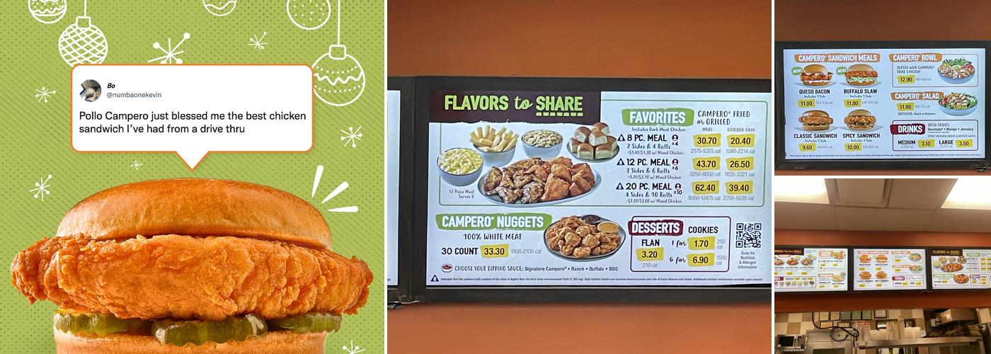 Pollo Campero Menu