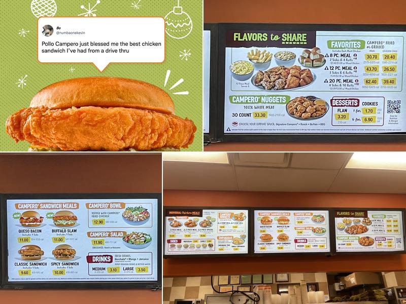 Pollo Campero Menu