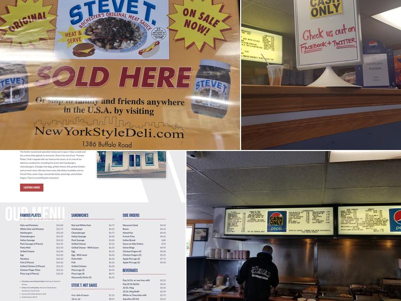 Steve T. Hots & Potatoes Menu