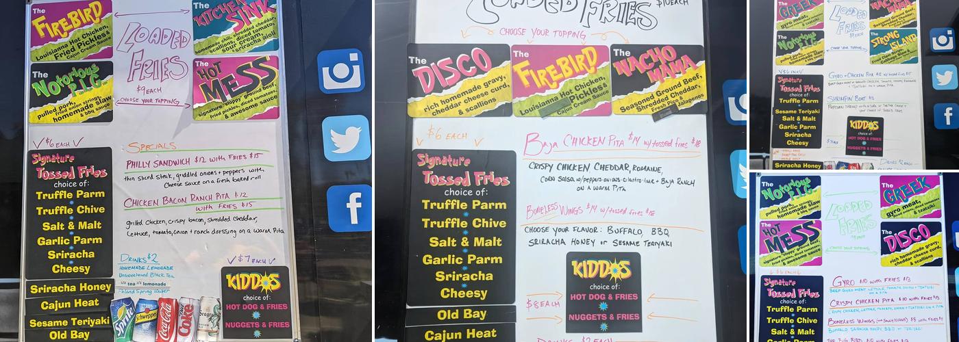 Frites of NY Menu