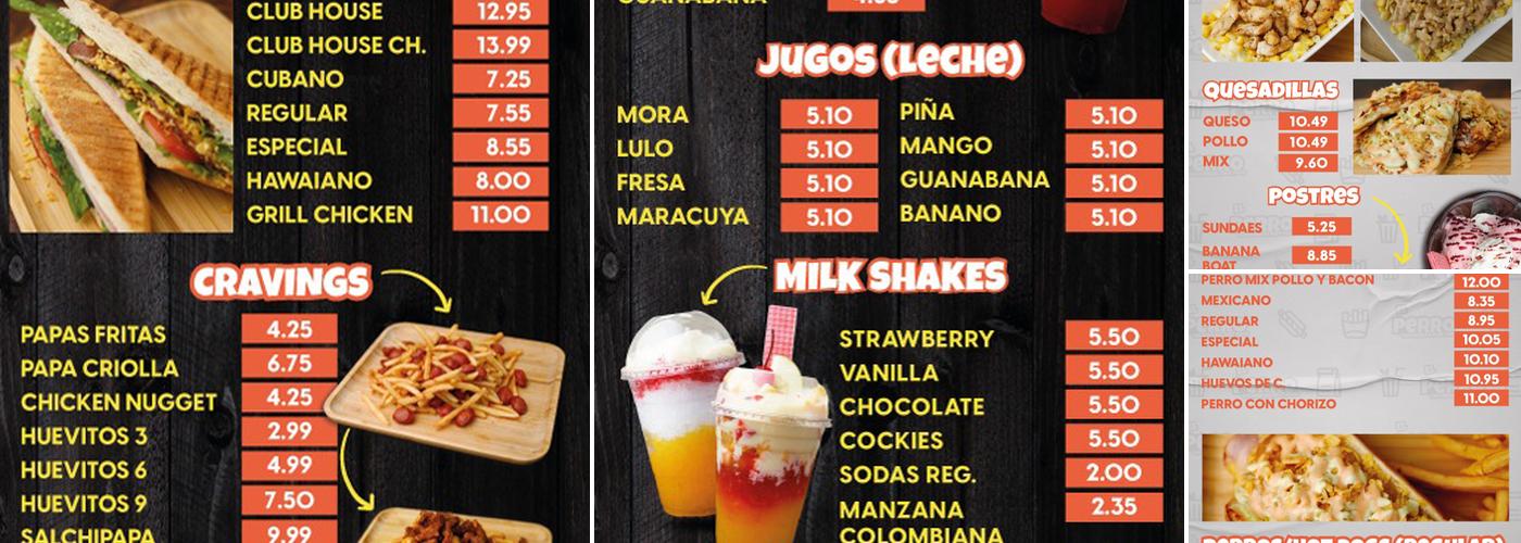 El Perro Menu