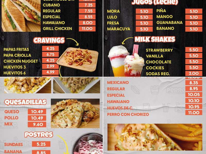 El Perro Menu