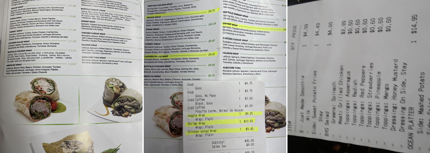Just Made 4 U Menu