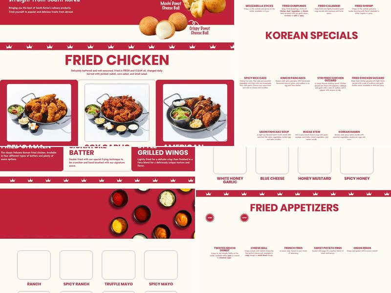 Pelicana Chicken Menu