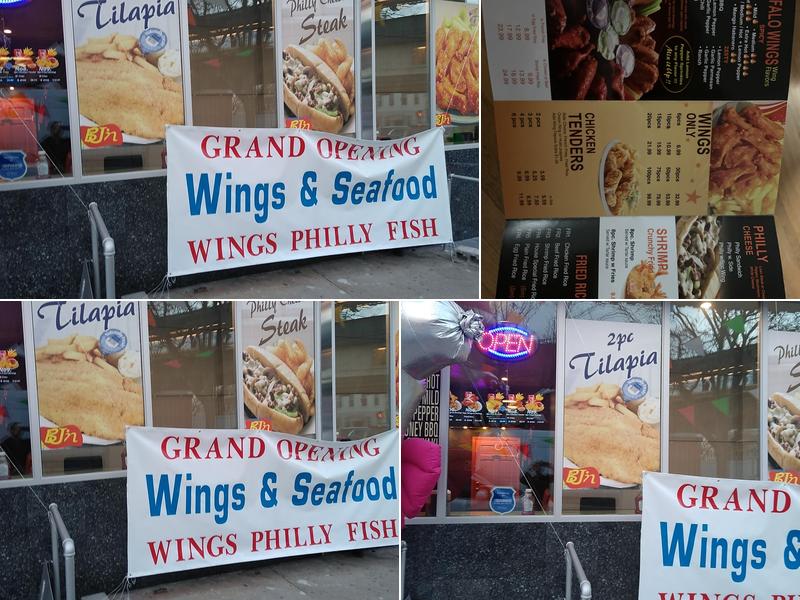 Wings & Seafood Menu