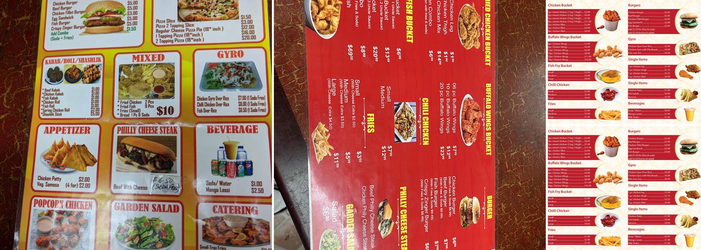 Uncle’s Fried Chicken Menu