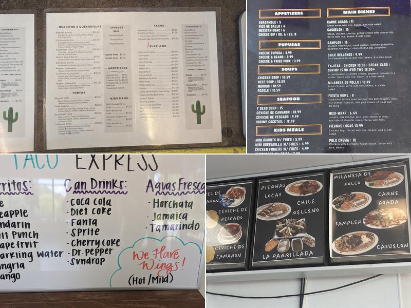 Taco Express Menu