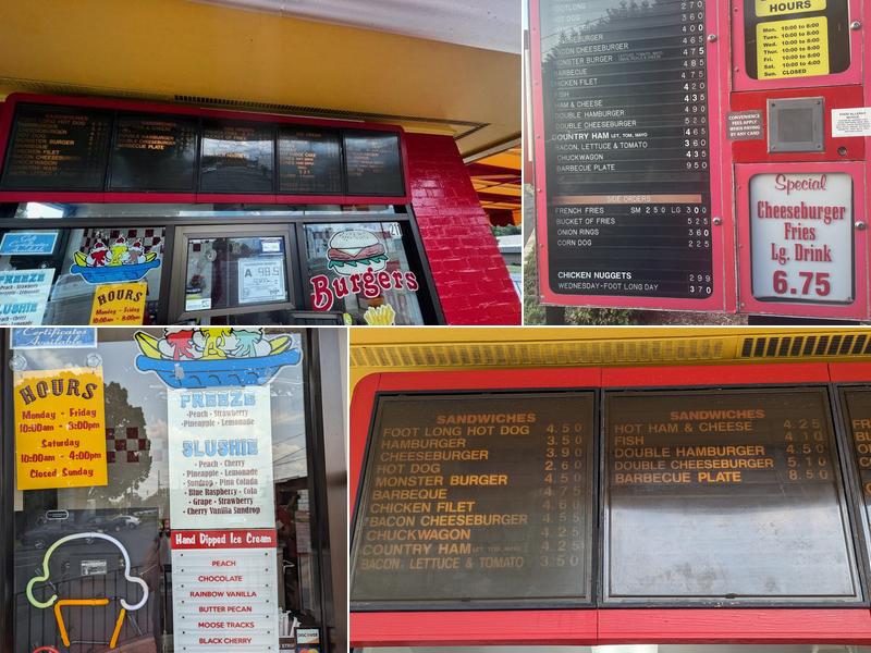 Circus Hall of Cream Menu