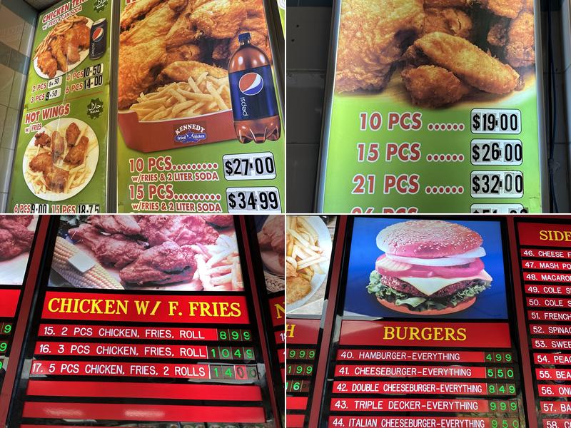 Kennedy Fried Chicken Menu