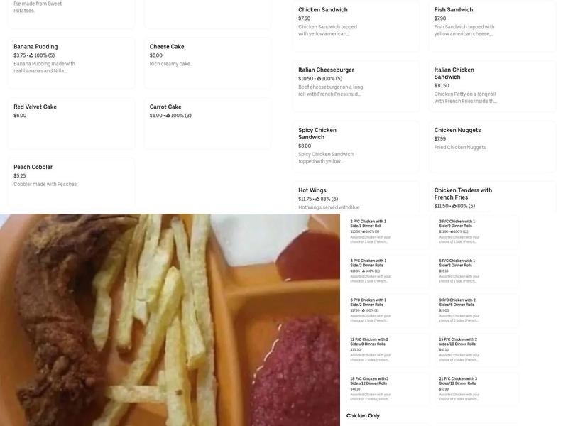 Crown Fried Chicken Menu