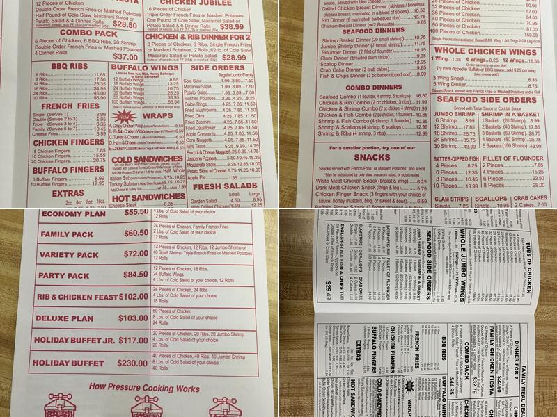 Chicken Holiday Menu