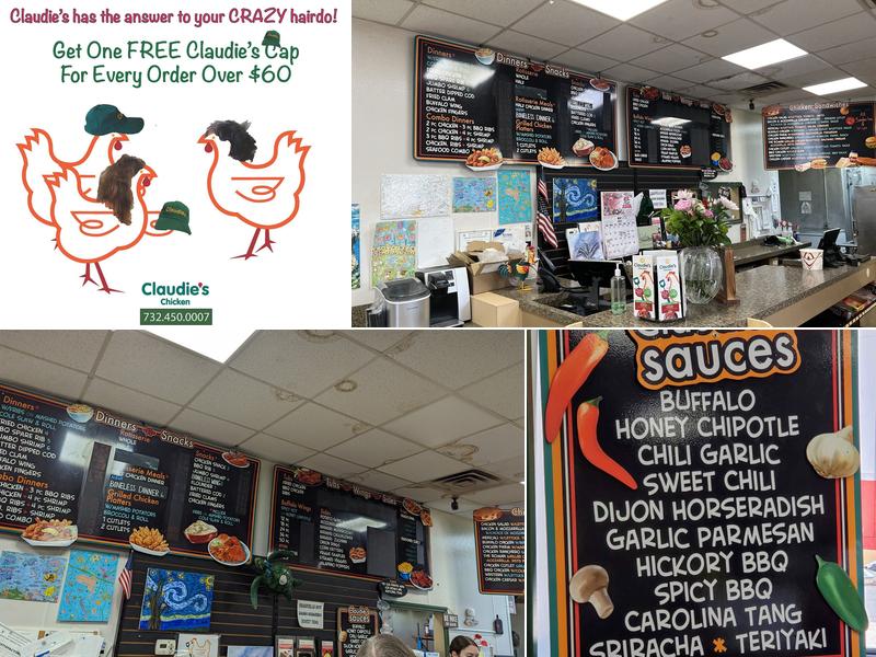 Claudie's Chicken Menu