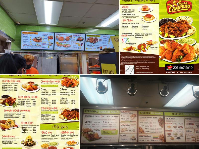 Pollo Campero Menu